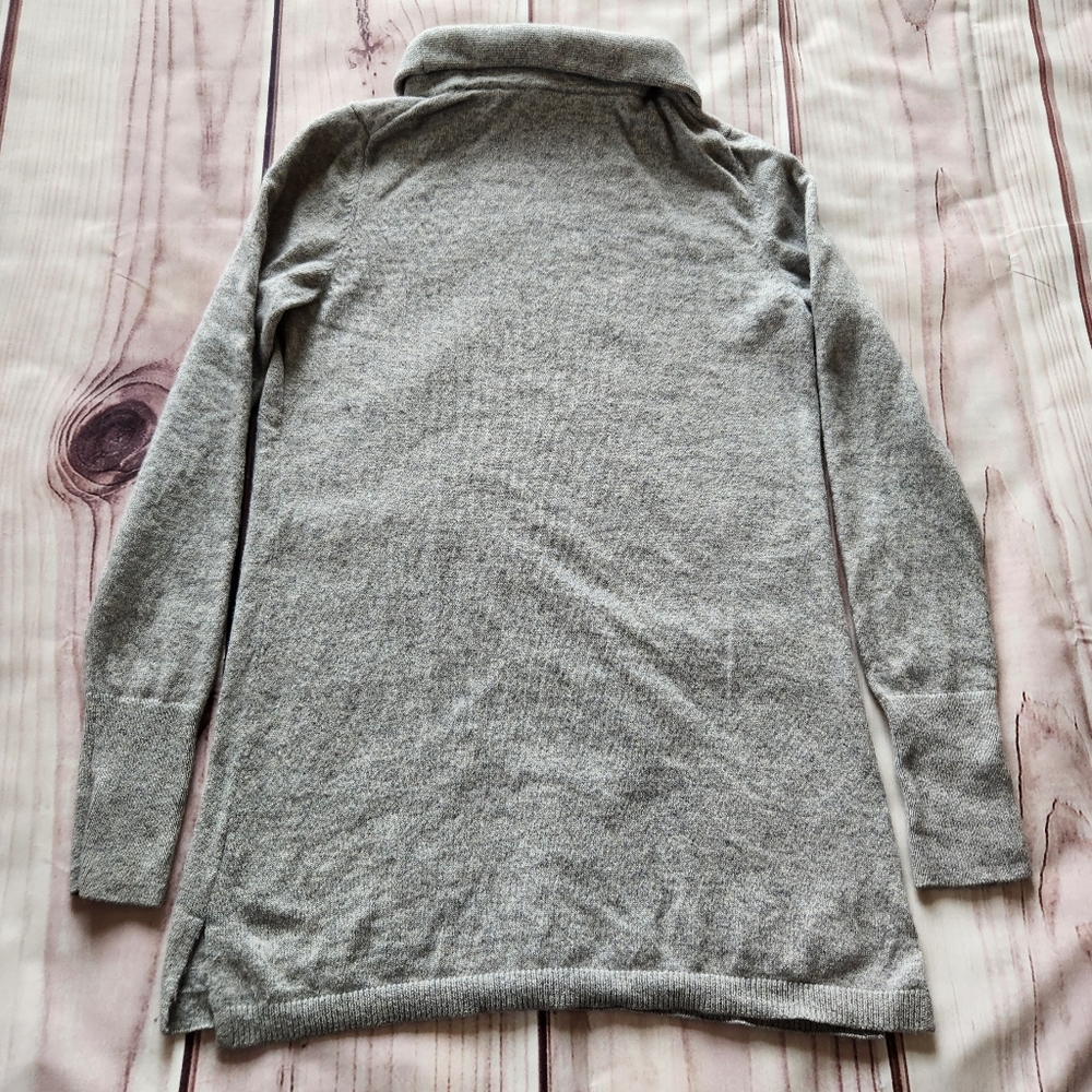 Talbots 100% Pure Cashmere Turtleneck Sweater Holiday Grey | Women's Size XS - Picture 6 of 9